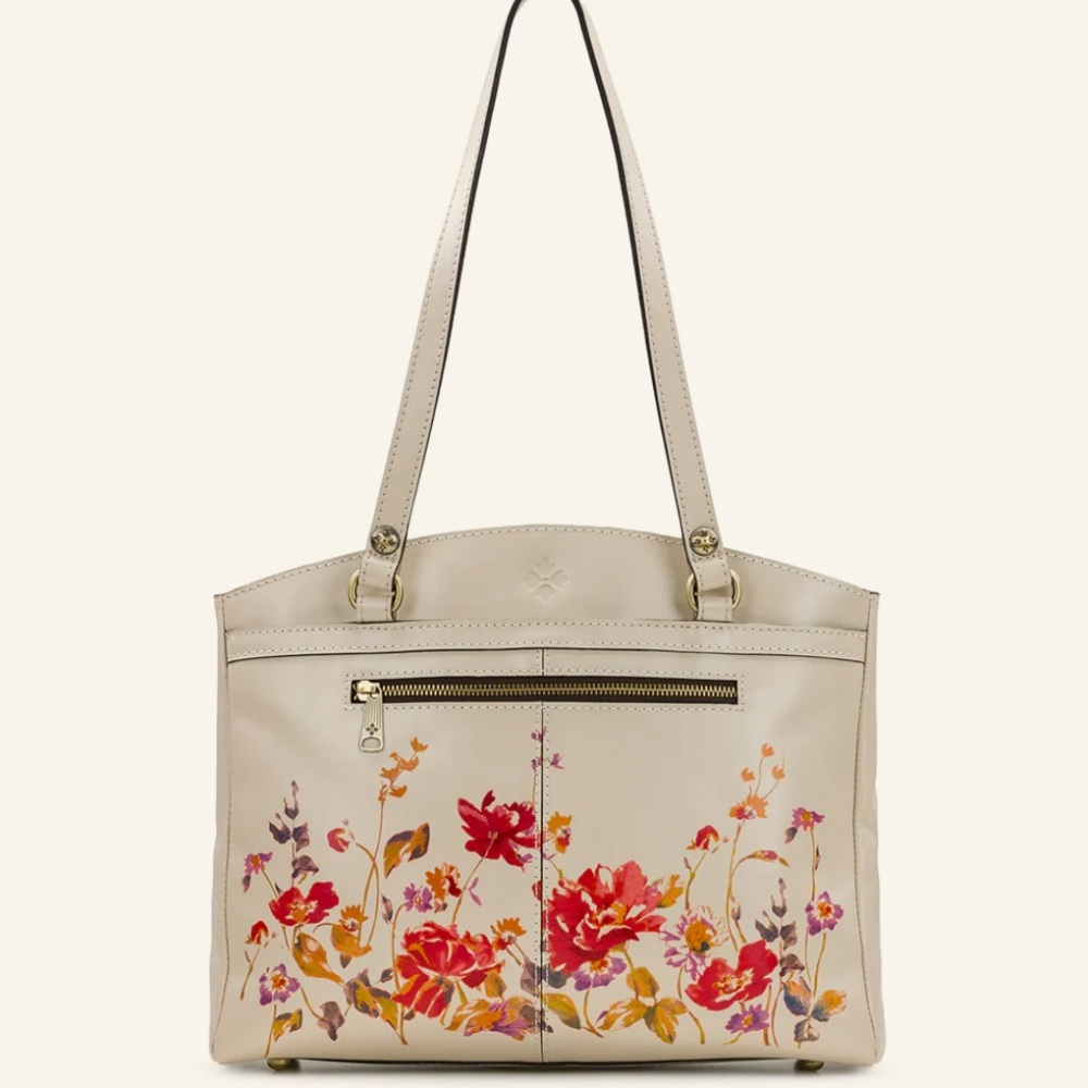 Patricia Nash Leather Handbag Poppy Tote
Aegean Blooms Spot Print Chalk White - Picture 2 of 15